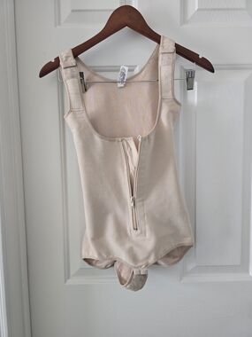 Fajate Colombian Shapewear Bodysuit XS Beige Compression Body Shaper